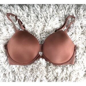 Victoria's Secret Women's Size 34D Push Up Bra Copper Color Straps Wire  V Bling